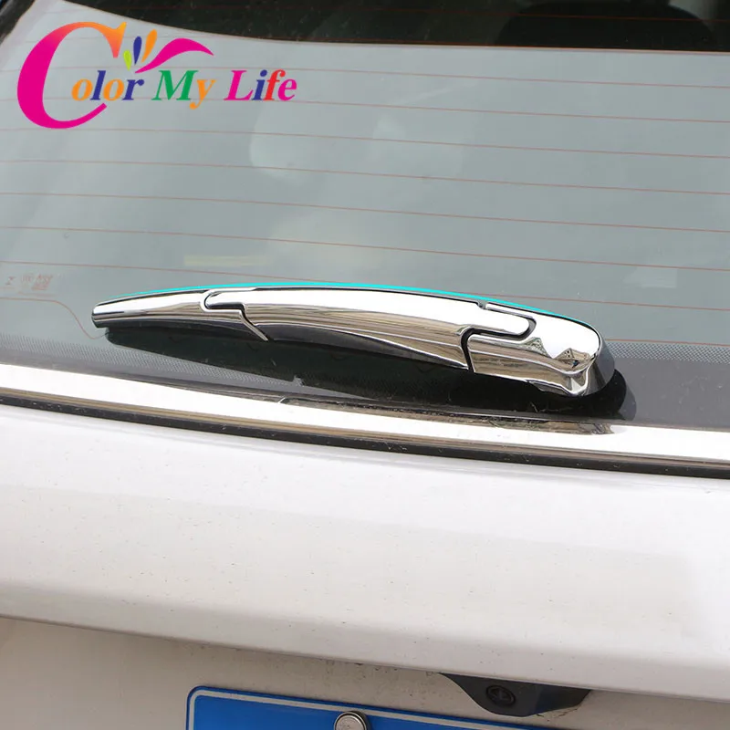 3pcs/set Abs Chrome Rear Water Wiper Protection Cover Wipers Windshield
