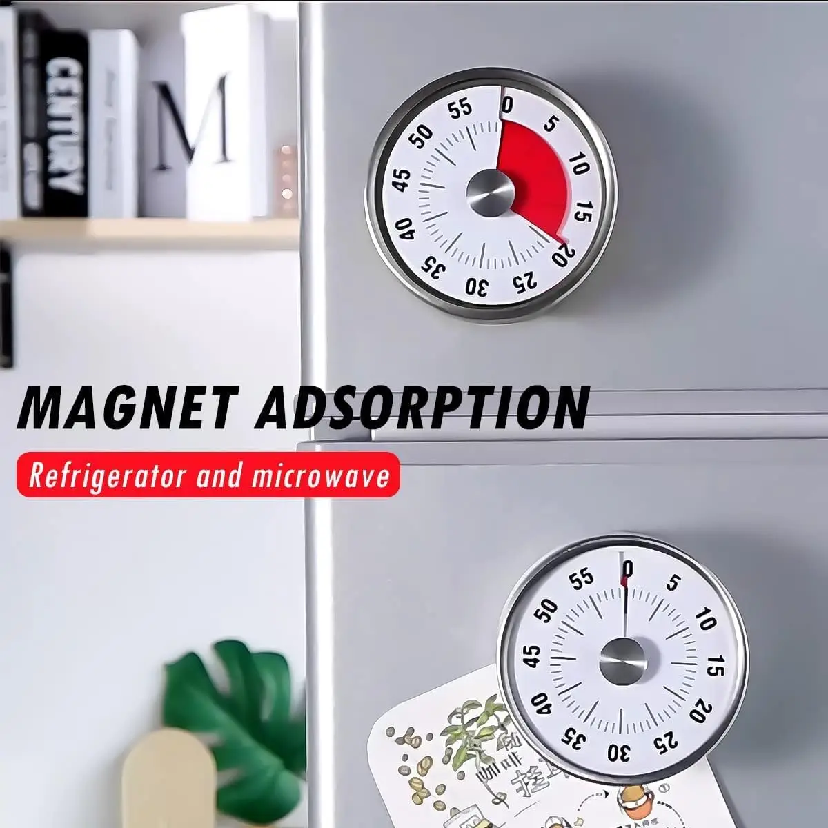 Magnetic Visual Countdown Kitchen Timer