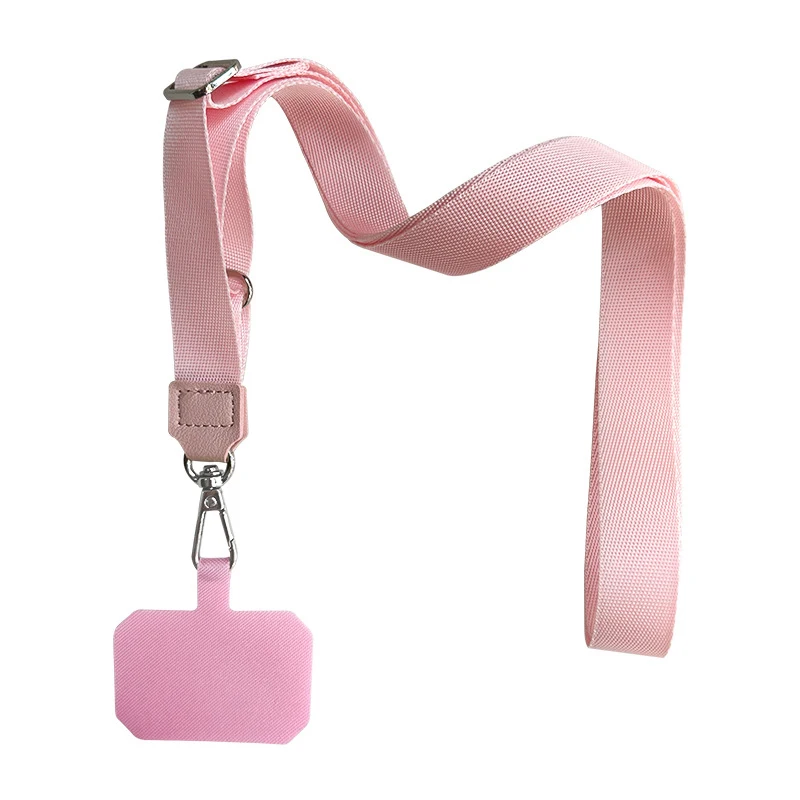 Adjustable Neck Cord Phone Strap with Patch Holder and Lanyard