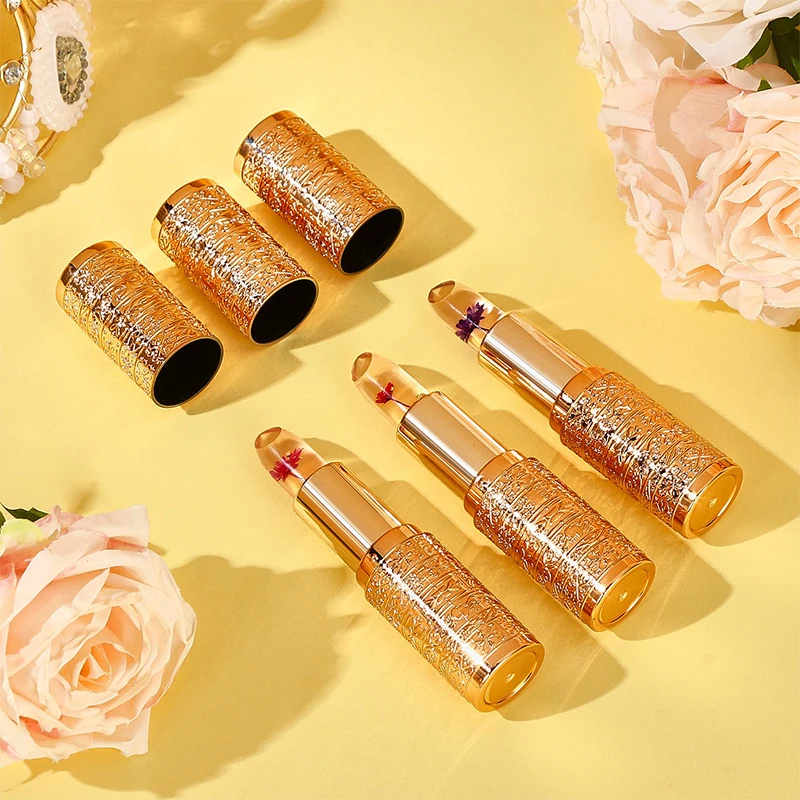 Crystal Color-changing Petal Lipstick for Women Moisturizes long-lasting non-sticky Cup Lip Balm