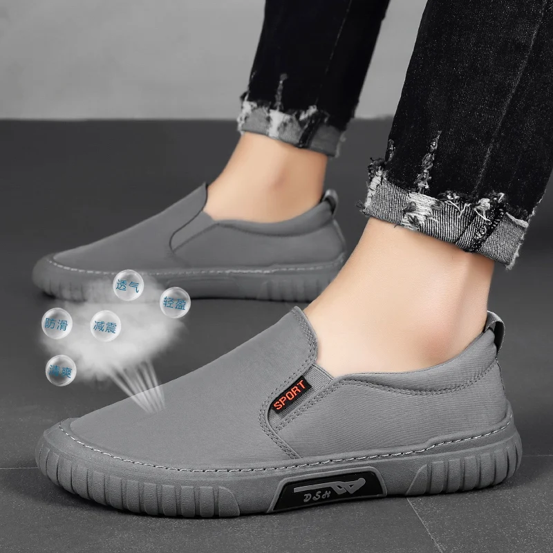 2023 Men's New Fashion Style men's shoes  Versatile Comfortable Casual Slip-On slip on shoes 2