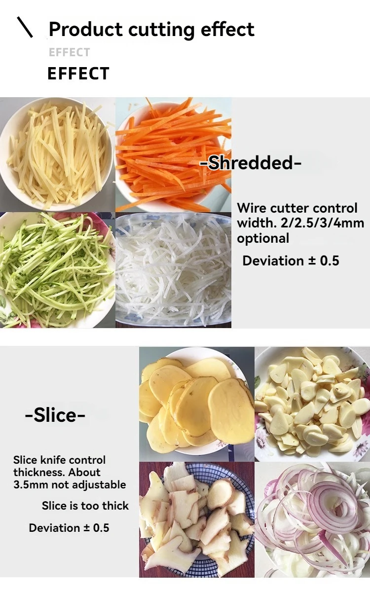 220V/180W Automatic Potato And Radish Slicing Machine Multi-Function And High Efficiency Vegetable Cutter 220 Electric Slicer 3