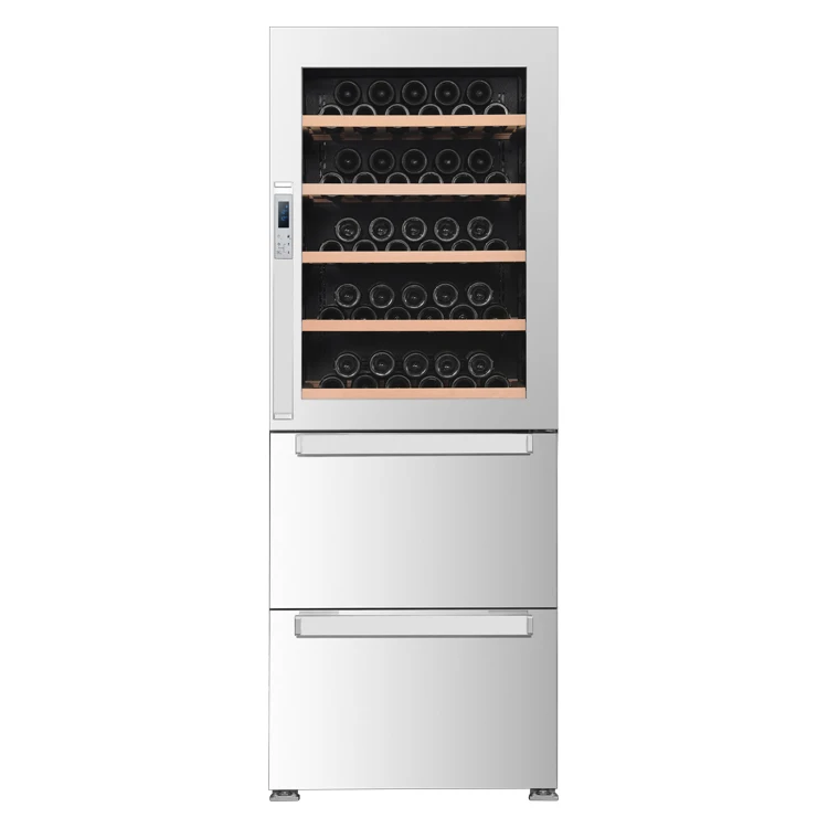 Beer and Wine Refrigerators 2-1 Beverage Wine Cooler Fridge Cooler Showcase