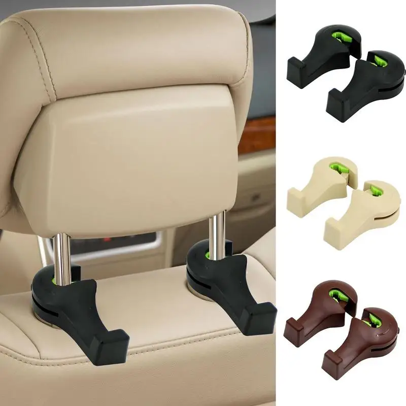 

Автомобильные крючки, 2 шт., скрытые крючки на подголовник автомобиля, поворот на 360 градусов, крючок на заднее сиденье автомобиля, органайзе...