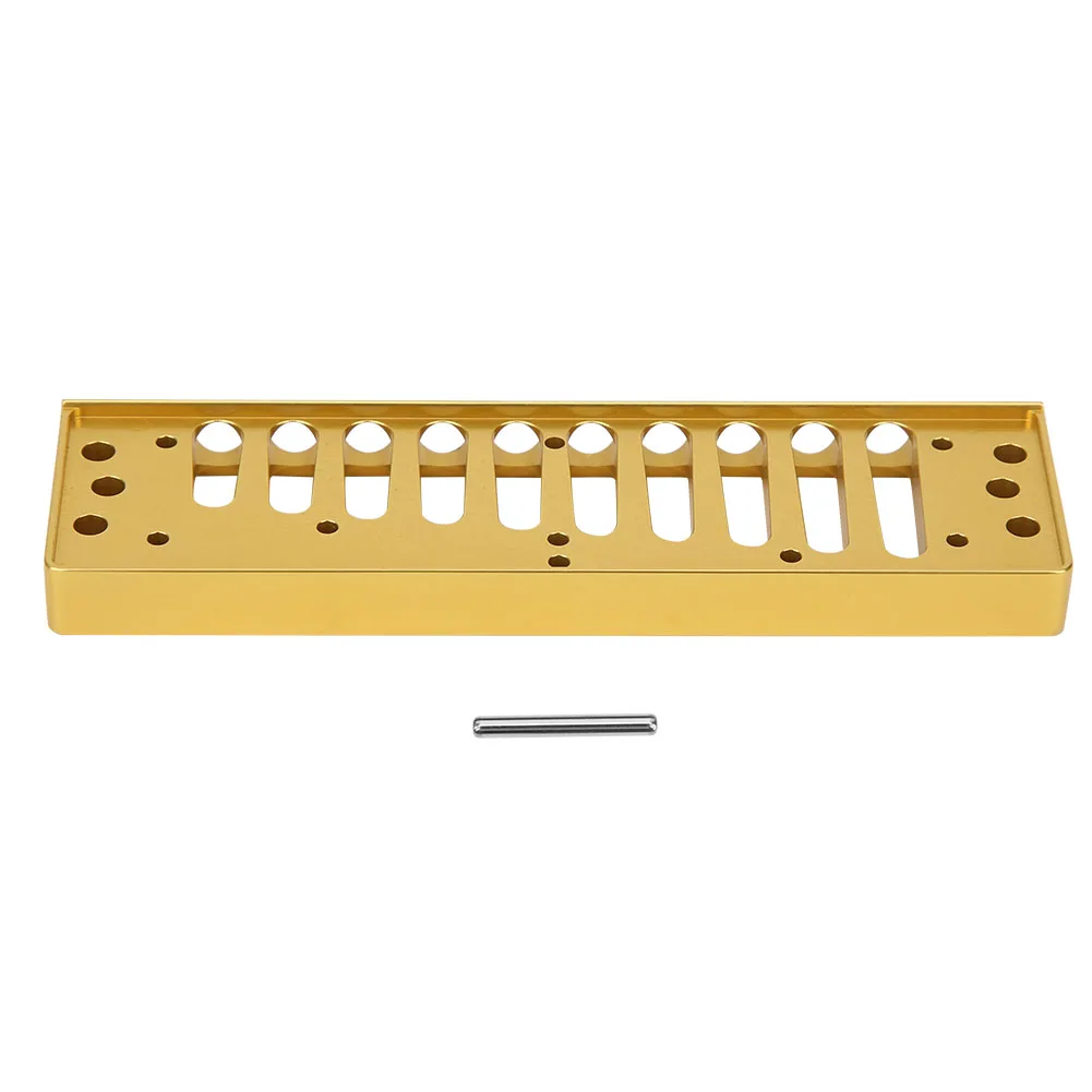 하모니카 콤 10홀 블루스 하프 콤 부품(HOHNER SP20용) 알루미늄 합금 하모니카 액세서리