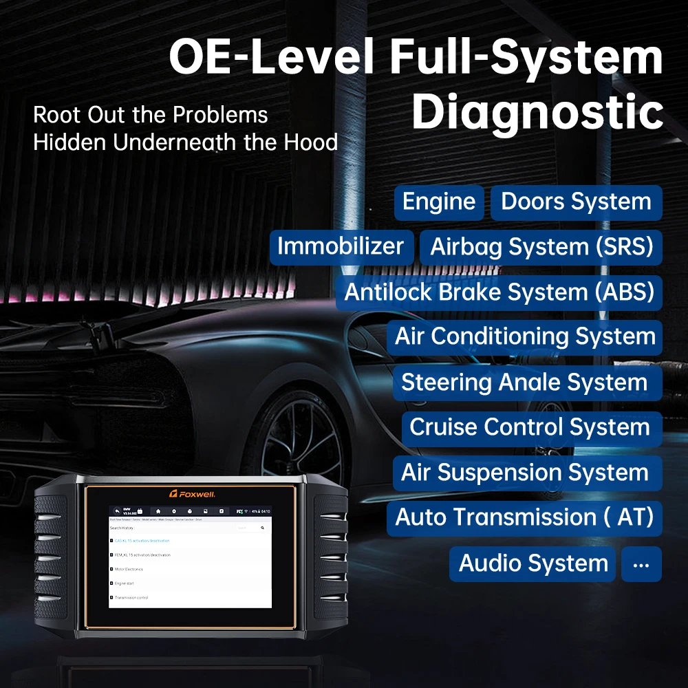 FOXWELL OBD2 Scanner All System Car ABS SRS SAS EPB Oil TPMS Reset Bidirectional - View #7