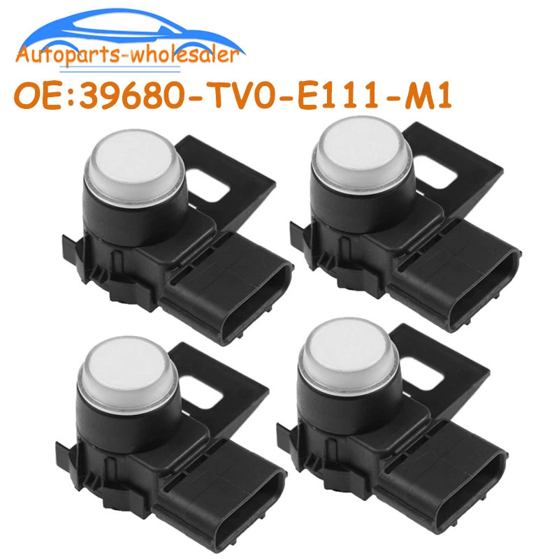 4 Pcs Car Accessories PDC Parking Sensor 39680-TV0-E111-M1 39680TV0E111M1 For Honda Acura Civic MDX RLX CRV HRV Accord 9