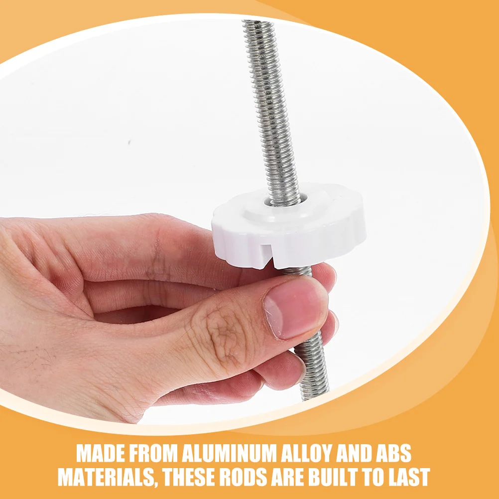 5 Pcs Rods Baby Gate Mounting Parts Threaded Extension Screws Doorway Safety Pressure Mount Pet Gate Hardware Wall