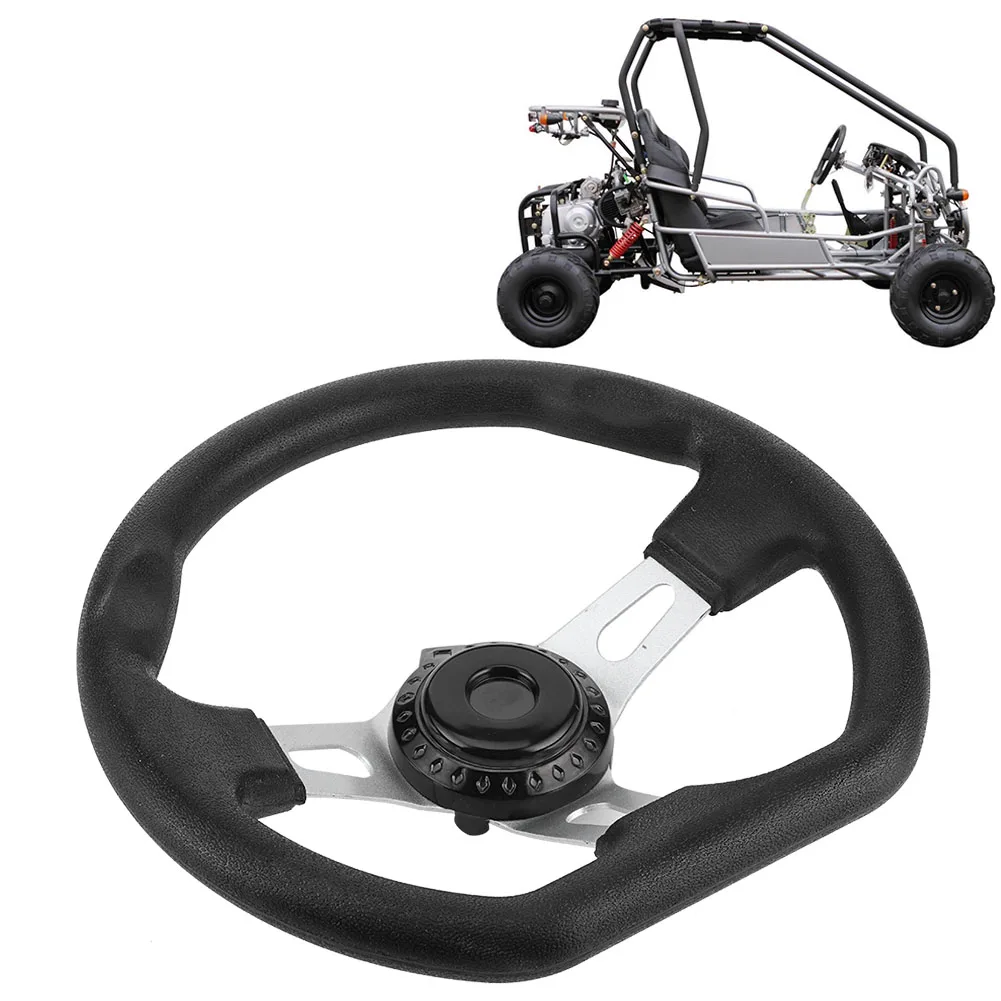 Go Kart Steering Wheel 270mm Go Kart Steering Wheel Racing Off Road Sport Kart Karting Parts Aluminum Alloy Steering Wheel Cart Accessories