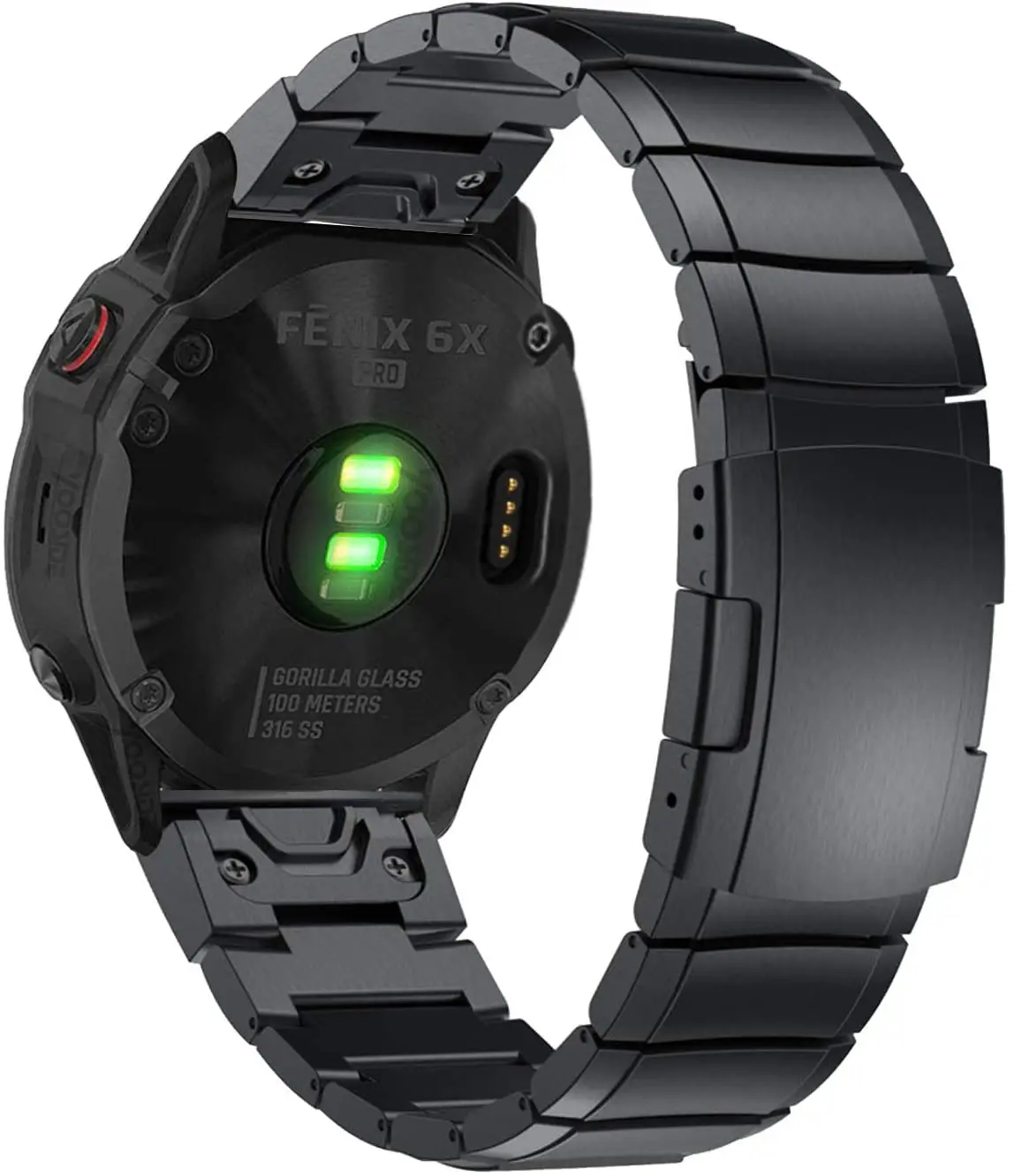 26/22/20mm Metal Strap for Garmin Fenix 6X 6S/Fenix 5X 3HR Stainless steel Quick fit connector strap for Forerunner 745/Fenix5 6