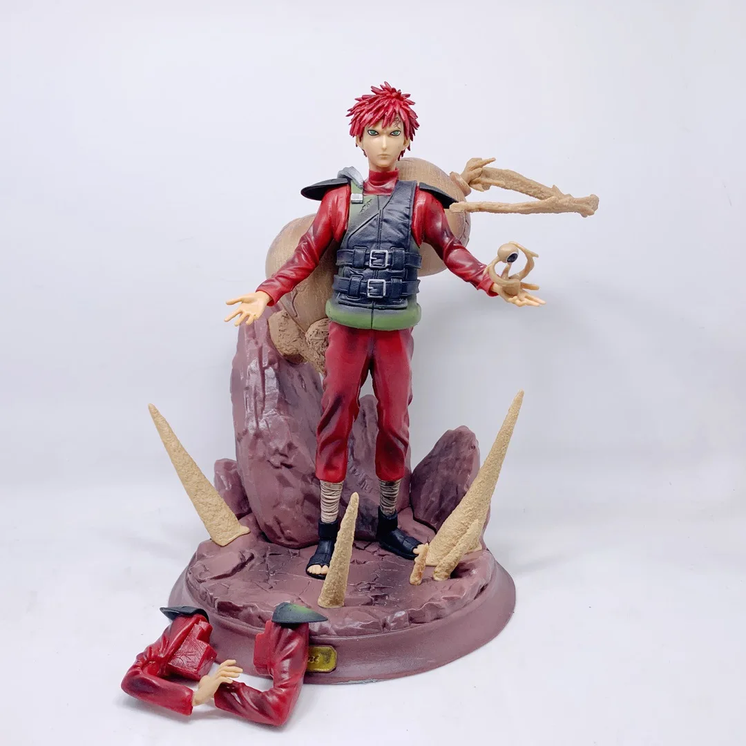 

Anime Naruto Gaara GK Sandstorm Standing Changing Hands PVC Action Figure Collectible Model Doll Toy 20cm