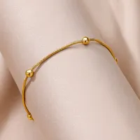 Vintage Anklets for Women Stainless Steel Beads Chain Anklet Leg Bracelets Bodychain Summer Beach Jewelry Accessories Gifts 2