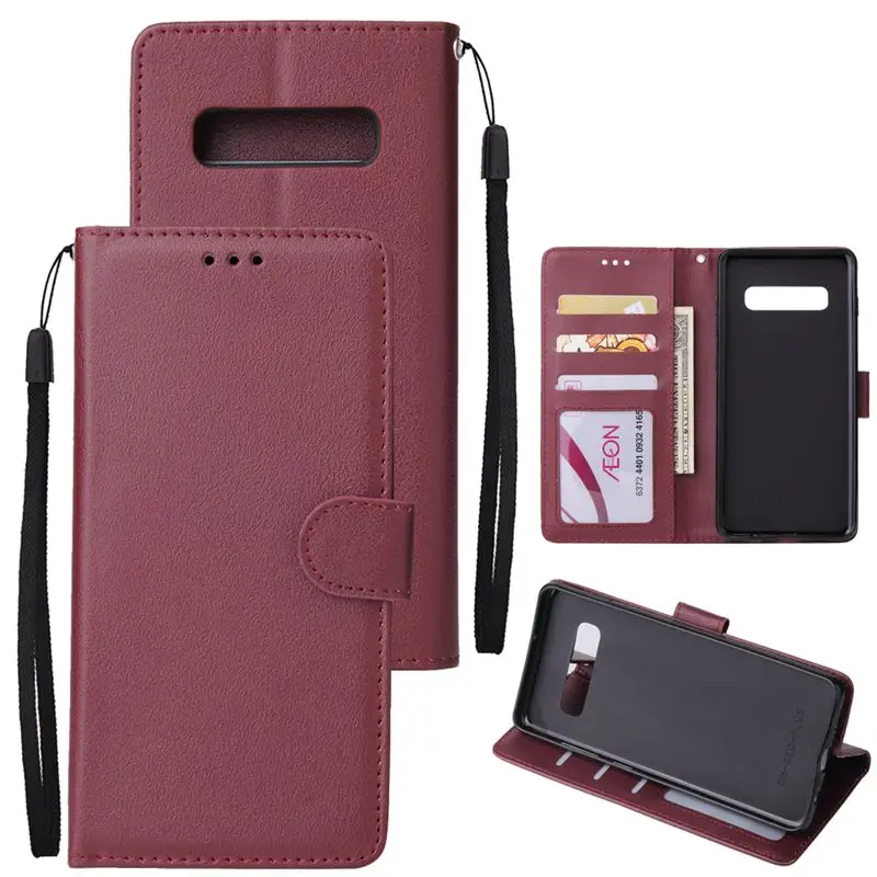 Retro PU Leather Flip Wallet Cover Case For Samsung Galaxy S22 Ultra S21FE S20 Plus S20FE S10 S9 S8 Plus A72 A52 A51 A71_voghion.com