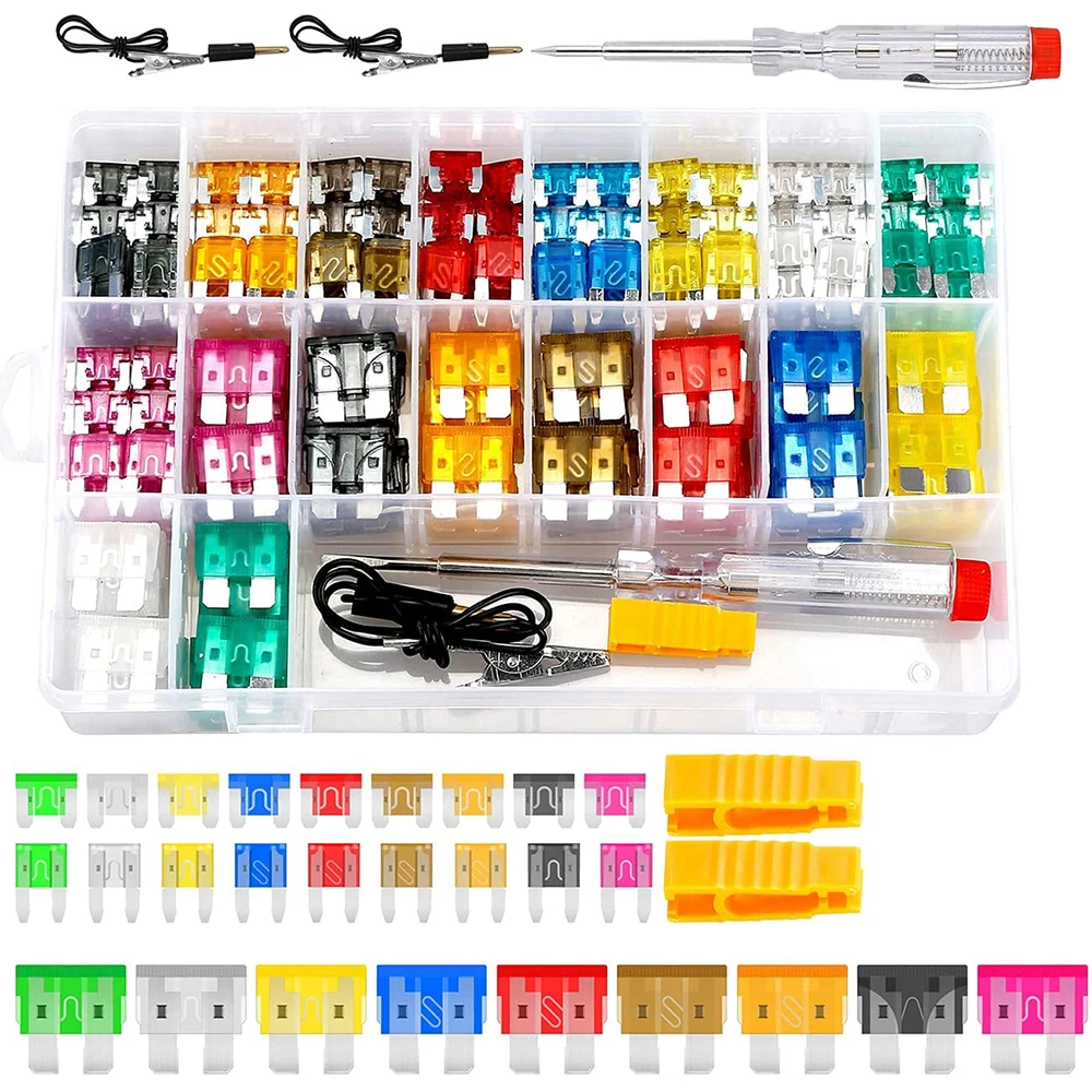 306 Pieces Of Car Fuse Sorting Kit, With 2 Car Fuse Testers And 2 Fuse Pullers, Medium/small