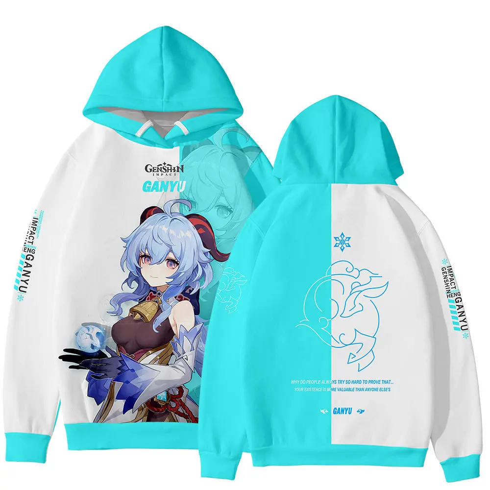 

3D Hoodies Men Women Sweatshirt Hoodie Harajuku Fashion Kids Streetwear Boy Girl ClothesAnime Game Genshin Impact Raiden Shogun