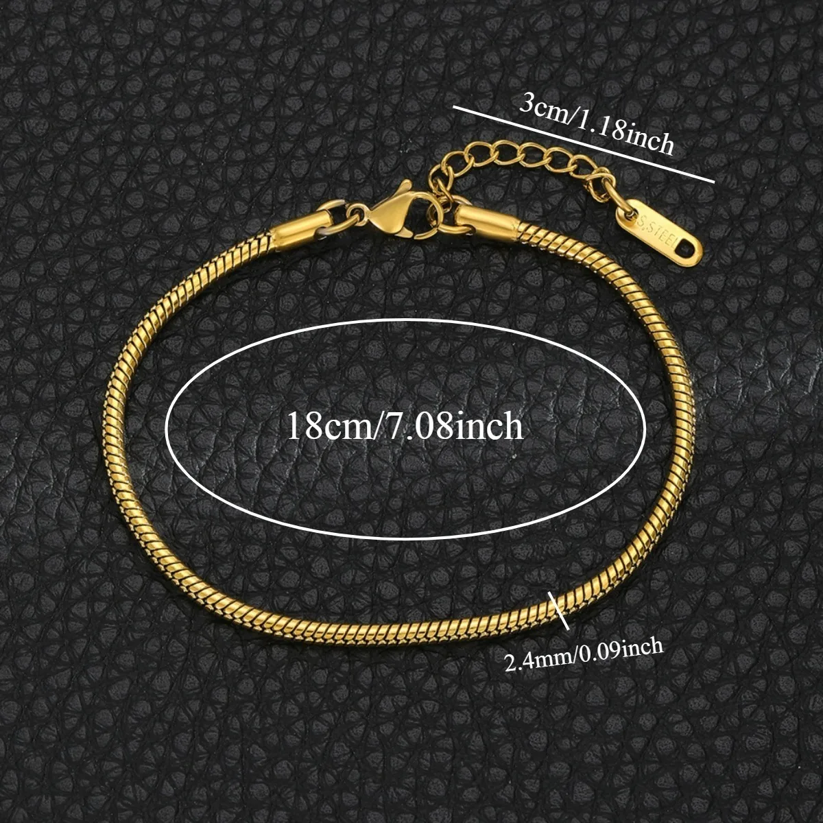 Silver Anklet Bracelet Ankle Chains Cubic Zirconia Anklet Beads Anklet Fashion Accessories Simple Style Round Bone Chain Stainless Steel Golden and Silvery Snake Bone Chain Y2k Beach Party Women Jewelry
