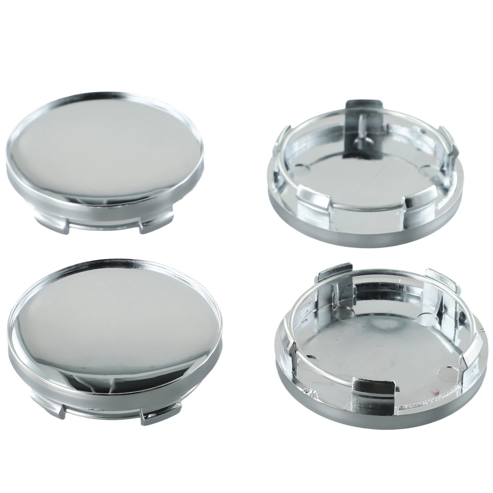 자동차 휠 센터 캡 자동차 액세서리, ABS 플라스틱, 내경: 48mm, 외경: 59mm, 4 개