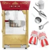 Movie Theater-Style Popcorn Machine Maker with 8-Ounce Kettle - Red, Vintage-Style 3