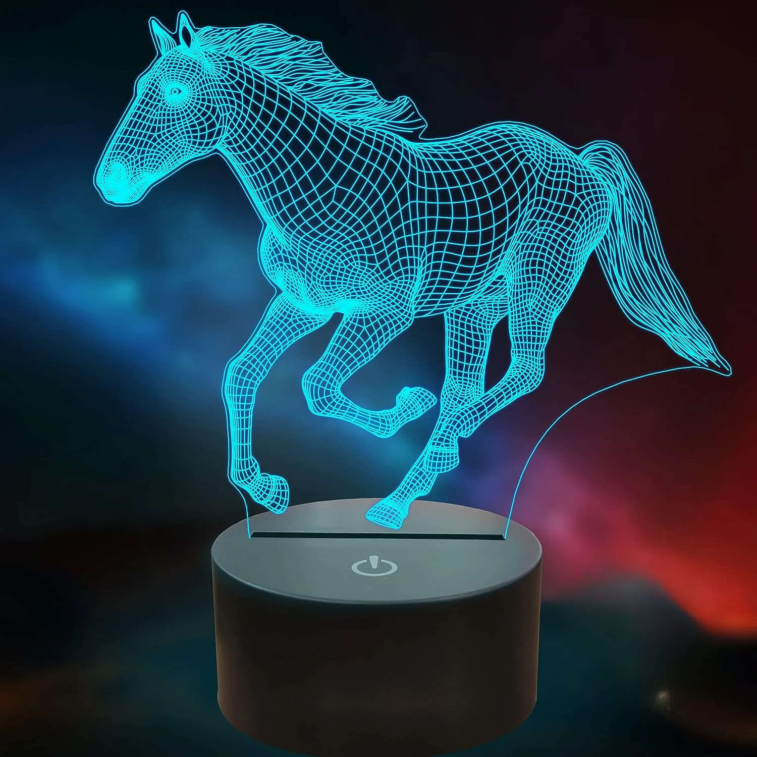 

Nighdn 3D Night Light Horse LED Lamp Home Room Decor 7 Colors Changing Nightlight Birthday Christmas Gift for Kids Children