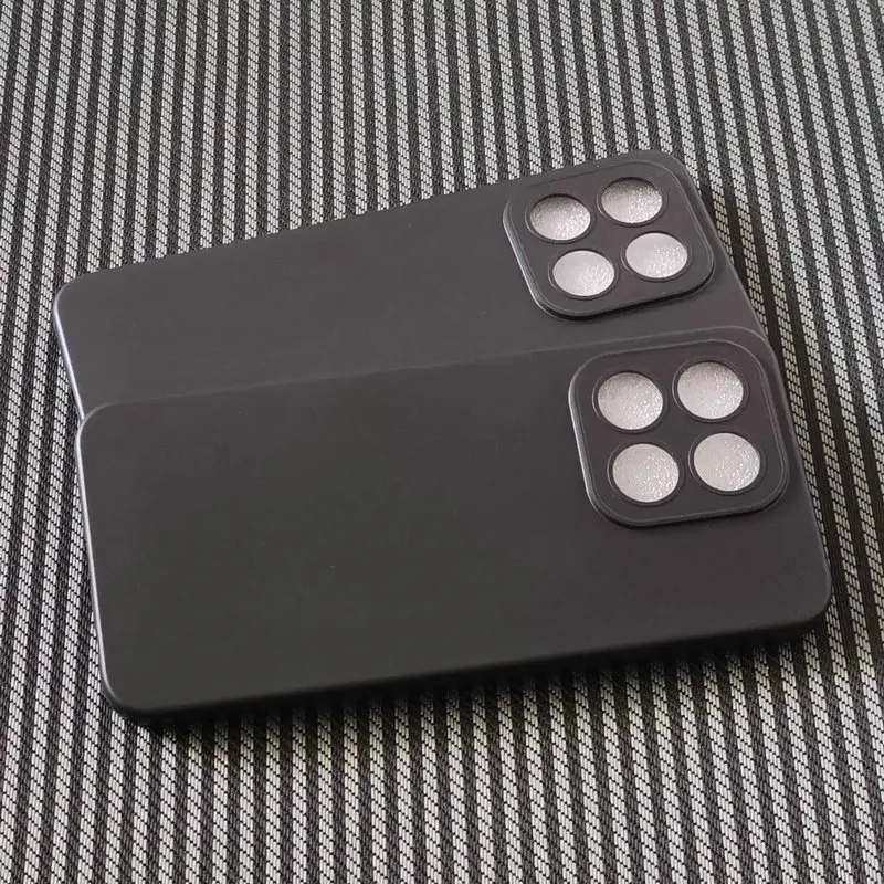 Black Matte Soft Silicone Shockproof Case and Back Cover