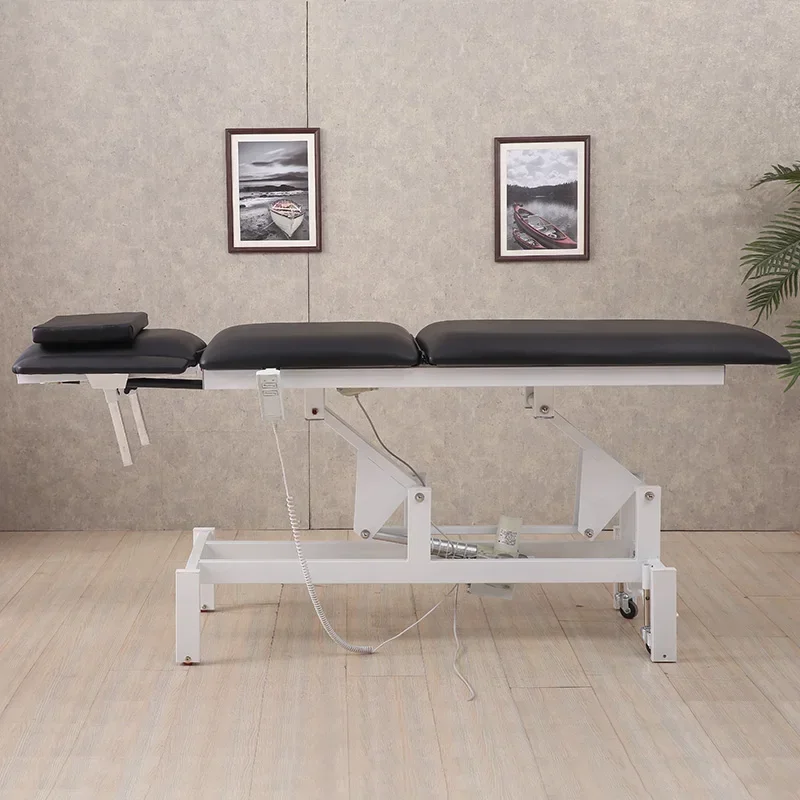 Chiropractic Folding Massage Bed Cosmetology Table Examination Massage Bed Electric Camas Quiropracticas Portatil Furniture