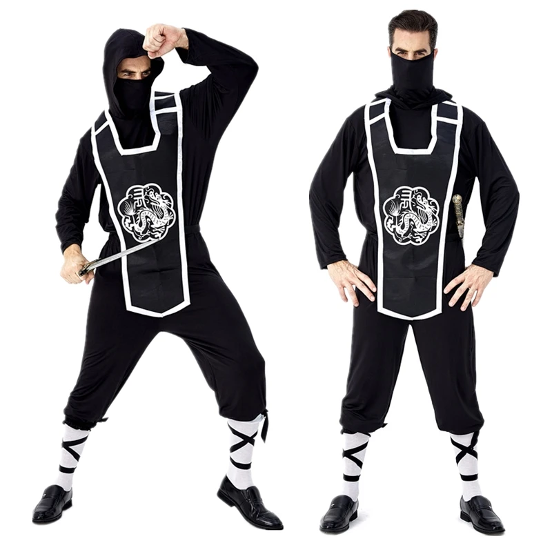 

Japanese Ninja Senior Warrior Costume Adult Men Swordsman Samurai Cosplay For Halloween Uniform