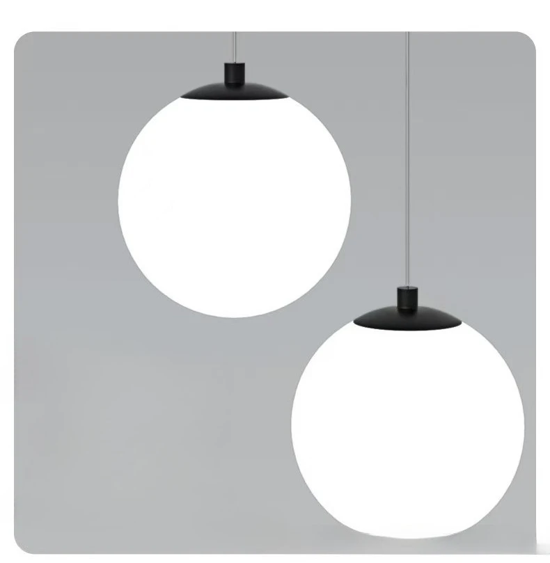 현대 유리 LED 펜던트 조명 북유럽 거실 비품 실내 조명 레스토랑 침실 바 홈 장식 교수형 램프