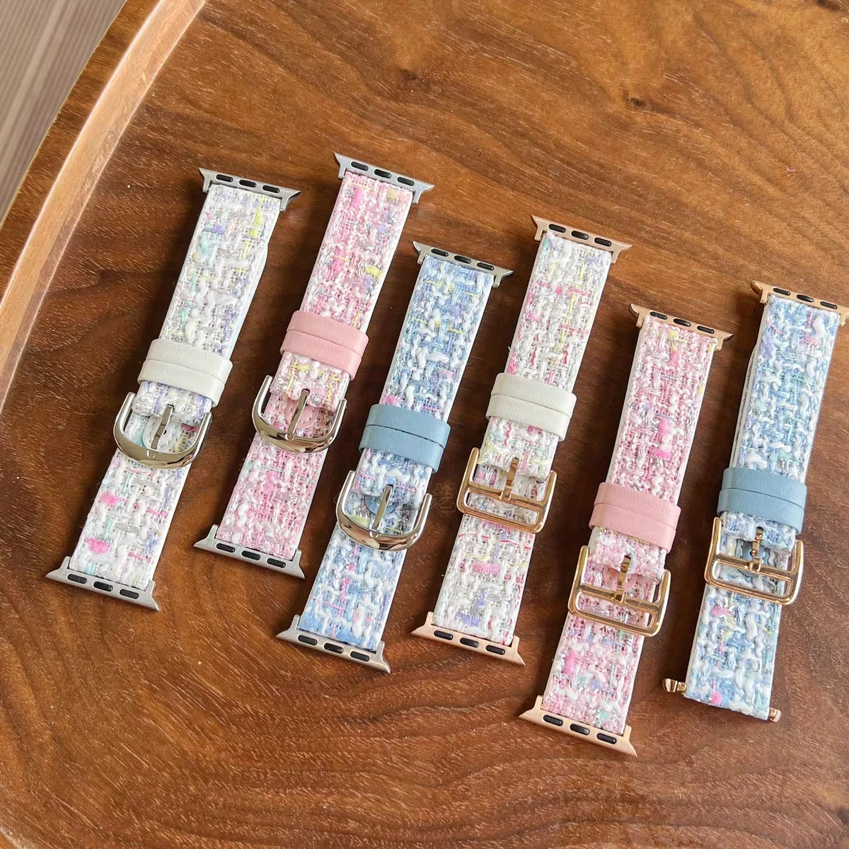

Модный плетеный кожаный ремешок для Apple Watch Band 49Ultra 38/42 мм 8SE 7 6 5 4 3 2, женский браслет для Iwatch 41/45 40/44 мм Correa