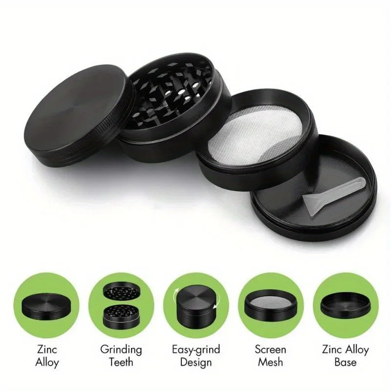 40mm Metal Herb Grinder 4-Layer Spice Pepper Crusher Mill Mortar Cutter Tobacco Raw Grass Grinder Shredder Smoking Accessories 5