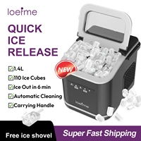 Loefme Machine à glaçons électrique Machine à glaçons professionnelle Portable nettoyage automatique balle ronde bloc de glace faisant la Machine barre à la maison 2