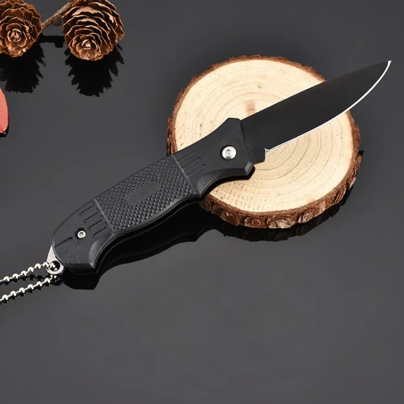 Outdoor stainless steel small knife camping survival folding knife high hardness portable key multifunctional