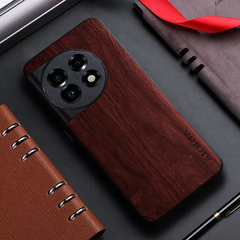 Bamboo Wood Pattern Protective Case with Reinforced Corners