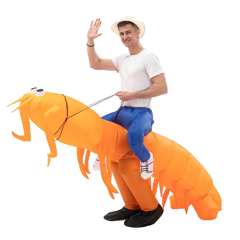 

Simbok Funny Shrimp Inflatable Mascot Cosplay Costume Activities Toys Stage Show Activity Suit Active Atmosphere