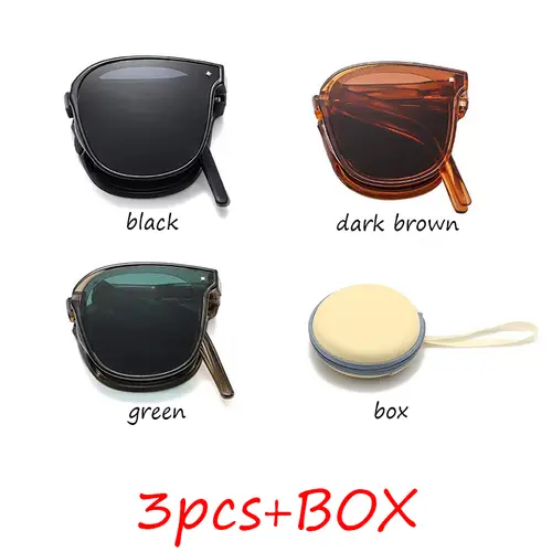 Folding sunglasses, portable, ultra light sun protection, UV protection, sunglasses for both men and women - Image 17