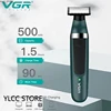 VGR Pubic Hair Trimmer Shaver for Men Body Groomer for Groin & Balls Replaceable Blade Electric Razor IPX5 Waterproof Epilator 6