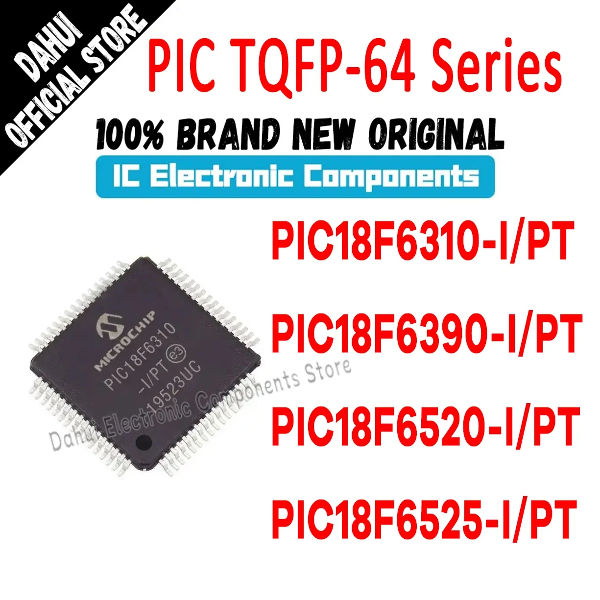 

PIC18F6310-I/PT PIC18F6390 PIC18F6520 PIC18F6525 PIC18F PIC18 PIC IC MCU Chip TQFP-64 Quality Brand New