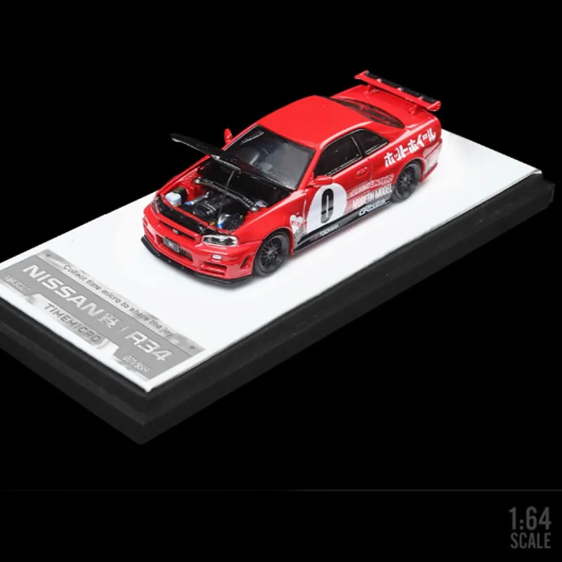 1:64 Scale Nissan Skyline GT-R R34 Figures Normal Version