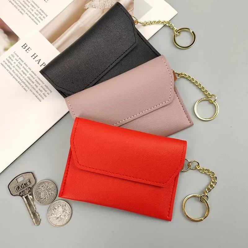 FashionWomenMiniHaspCardHolderWalletCoinPurseCasePULeather