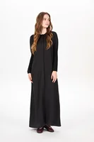 AS AW25 linen smocking sleeve dress high quality linen lady clothes hidden button down design - Image 4