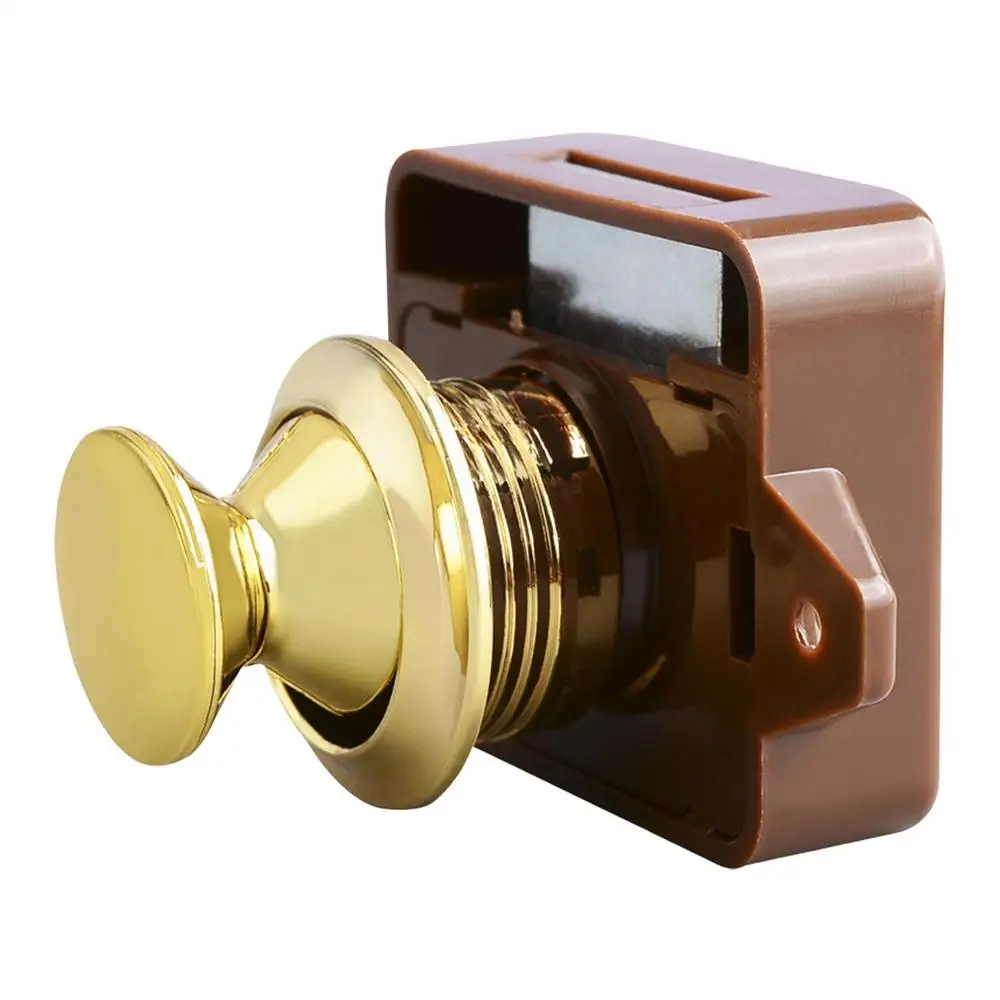 Camping Auto Push-Lock Keyless Zink-legierung Taste Wohnmobile Van Caravan Wohnmobil Schlösser Möbel Schublade Schrank Türschloss Hardware – Detail 4
