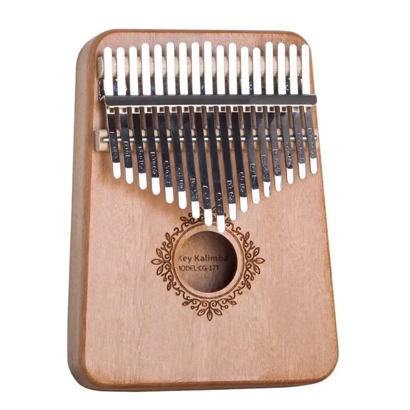 Kalimba 17 Keys Thumb Piano Wood Mahogany Mbira Body Afircan Sanza Kalimba Bag Creative Music Box Finger Piano