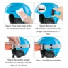 2pcs Ski Goggle Clips Drop-proof Goggle Grip Clips durable Goggle Clips Sports Multi-functional Belt Buckles Ski Accessories 3