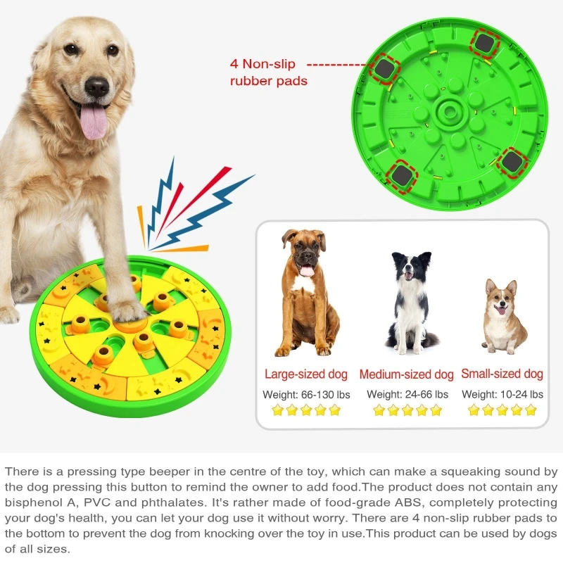 Dog Puzzle Toy Dogs Brain Education Mentally Stimulation Toys Puppy Treat  Food Feeder Dispenser Advanced Level 3in1 Interactive - AliExpress