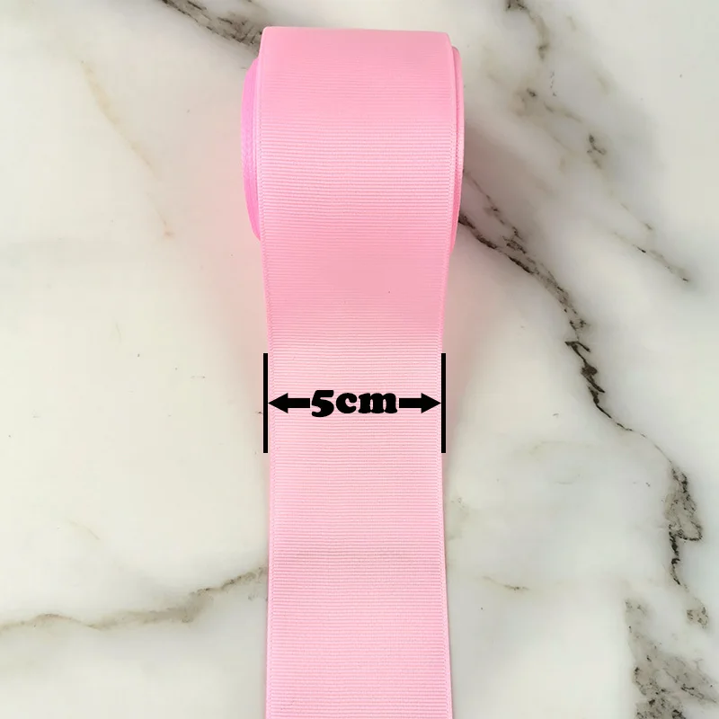 (10 meters/Roll) 50mm Width Grosgrain Ribbon Wholesale Gift Wrap Christmas Decoration Ribbons Handmade DIY