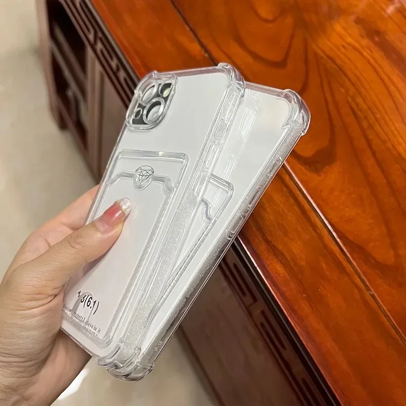 Luxury Card Slot Holder Pocket Case | Shockproof Clear PhotoCard Storage Sleeve