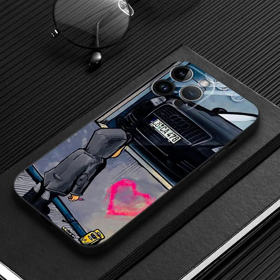 Children Watching Cars Art Phone Case - Soft Coque