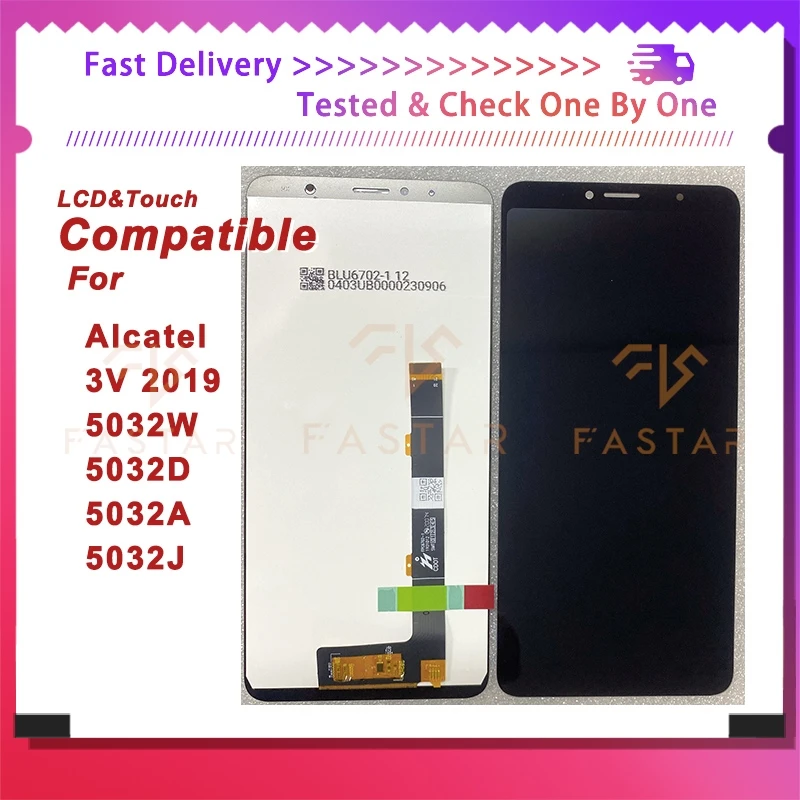 

5032W 6.7"Tested For alcatel 3V 2019 LCD 5032W 5032D 5032A 5032J Display Touch Digitizer Assembly Replacement Screen OT5032 lcd