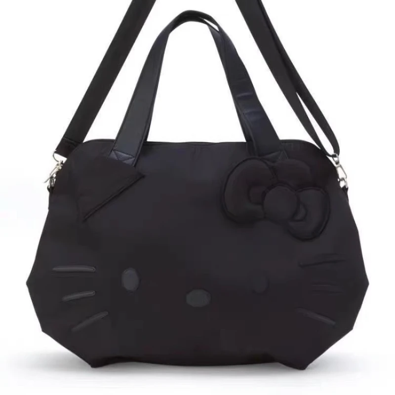 

Sanrio Hello Kitty Travel Bag Women's Cartoon Cute KT Large Capacity Adjustable Trolley Box Short Trip Single Shoulder Tote Bag