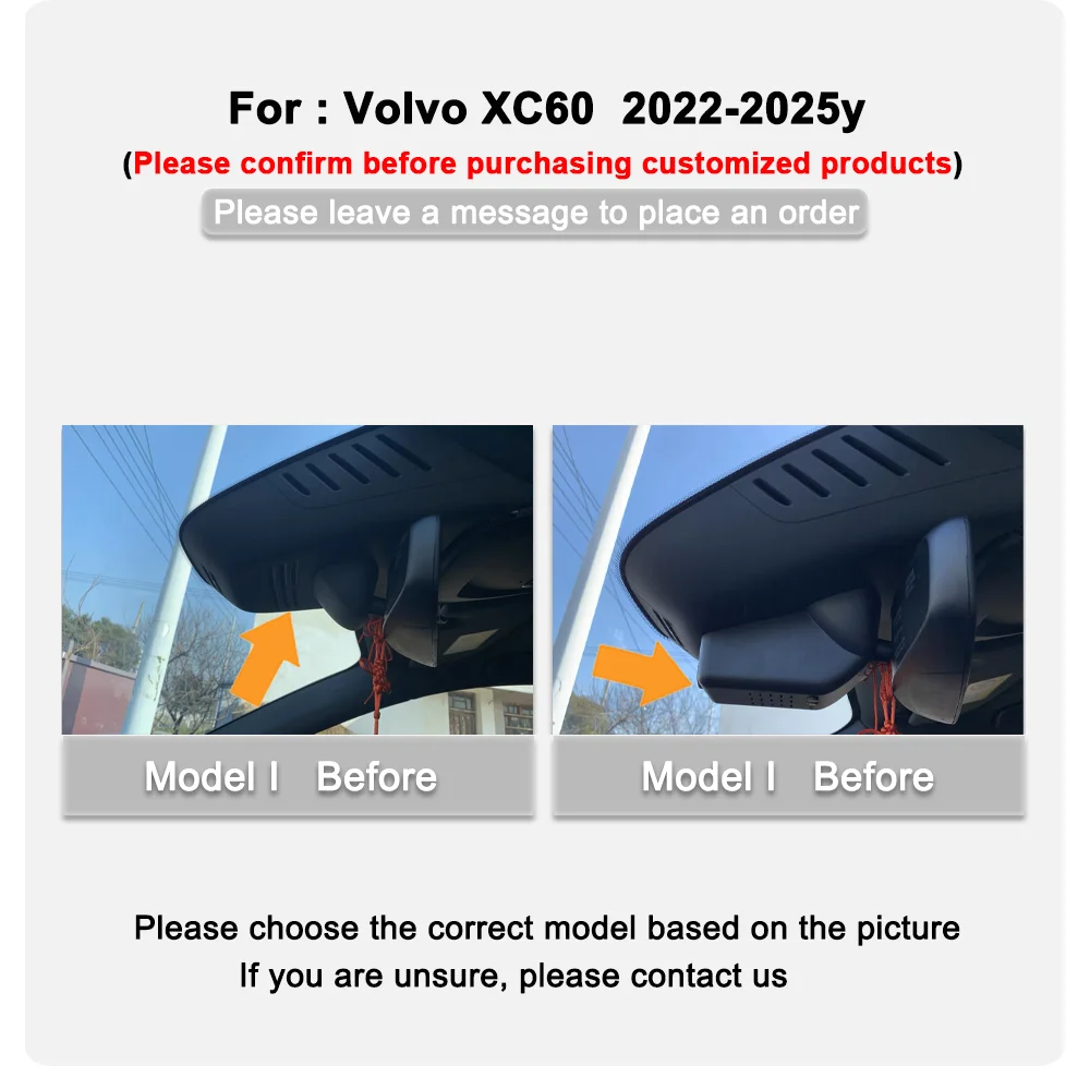 4K HD 2160P Plug and play DashCam For Volvo XC60 S90 V90 Front and Rear WIFI APP Car Dvr Dash Cam
