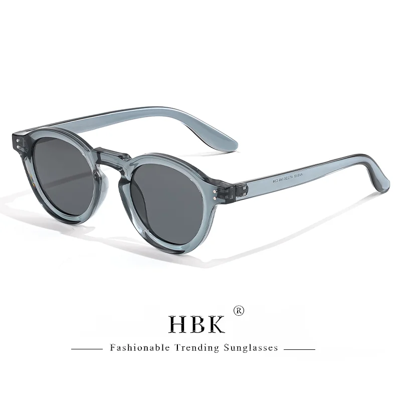 HBK Polarisierte Sonnenbrille Männer Retro TR90 Hochwertige TAC Linsen Runde Sonnenbrille Frauen Fahren Angeln Brillen Reisen – Detail 17